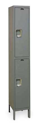 Wardrobe Lockr,solid,1 Wide, 2 Tier,gray