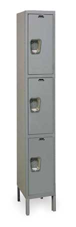 Wardrobe Lockr,solid,1 Wide, 3 Tier,gray