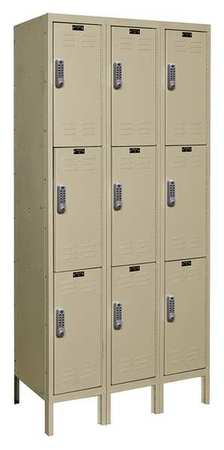 Wrdrb Lockr,lvrd,3 Wide, 3 Tier,tan (1 U