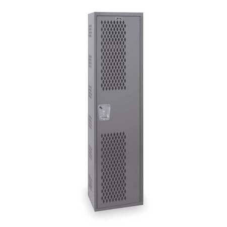 Wrdrb Lockr,vent,1 Wide, 1 Tier,gray (1