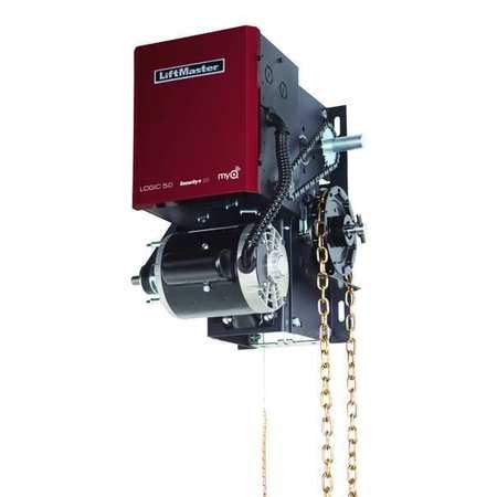 Indusl Door Opener,hoist/left,max H 24ft