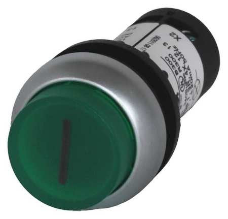 Illuminated Push Button,22mm,green (1 Un