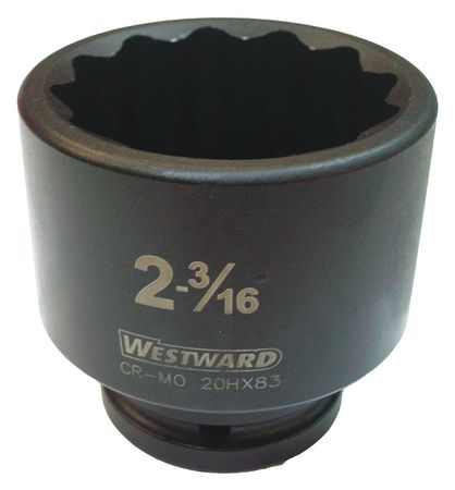 Impact Socket,3/4 In Dr,12 Pt,2-3/16 In