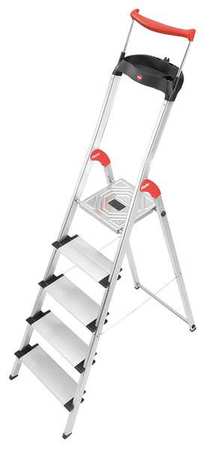 Platform Stepladder,3-31/64 Ft,al,330 Lb