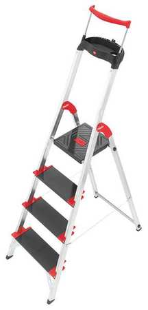 Platform Stepladder,2-49/64 Ft,al,330 Lb