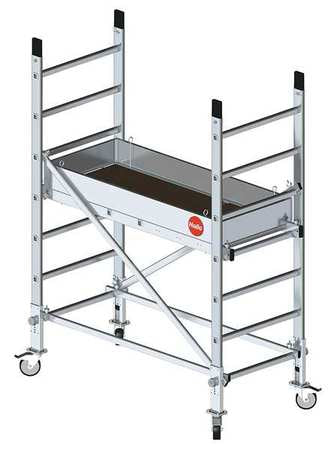 Portable Scaffold,396 Lb.,aluminum (1 Un