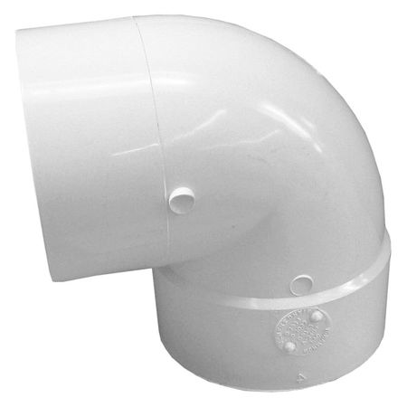 Short Turn Street Elbow,6 In,90 Deg,pvc