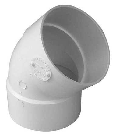 Elbow, 45 Degrees, Pvc, 3in., Hub (1 Uni