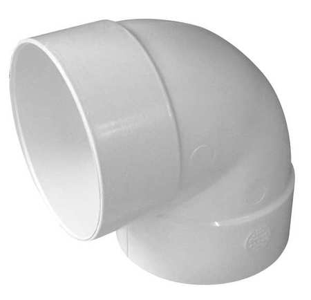 Short Turn Elbow, 90 Degrees, Pvc, 4in.