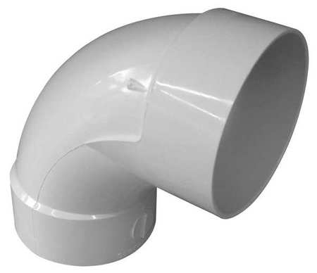 Sanitary Elbow, 90 Degrees,pvc,4in.,hub