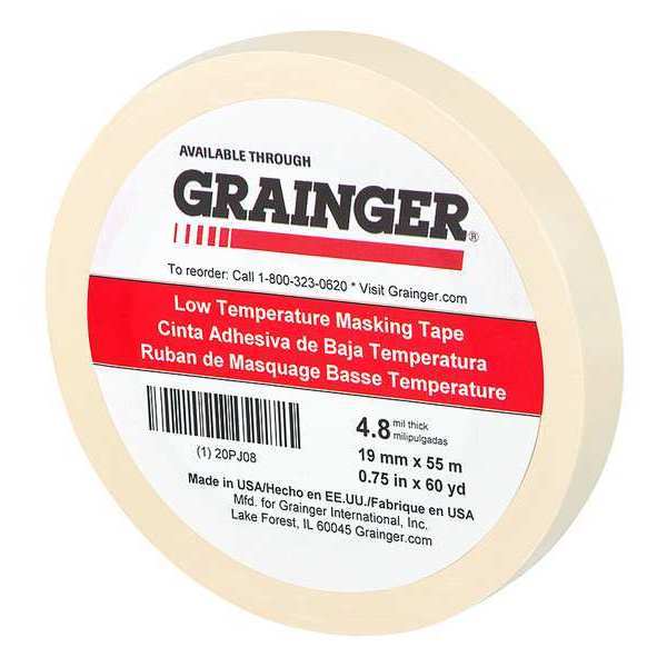 Masking Tape, Natural, 3/4In x 60 yd.