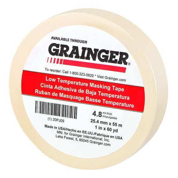 Masking Tape, Natural, 1In x 60 yd.