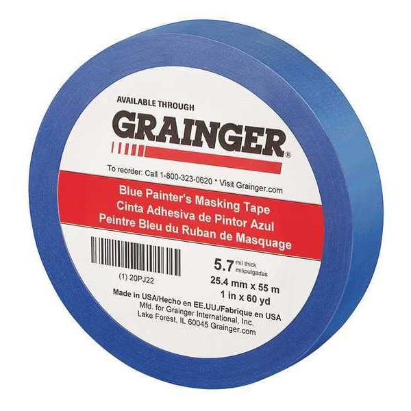 Painters Masking Tape, 60 yd.x1 in, Blue
