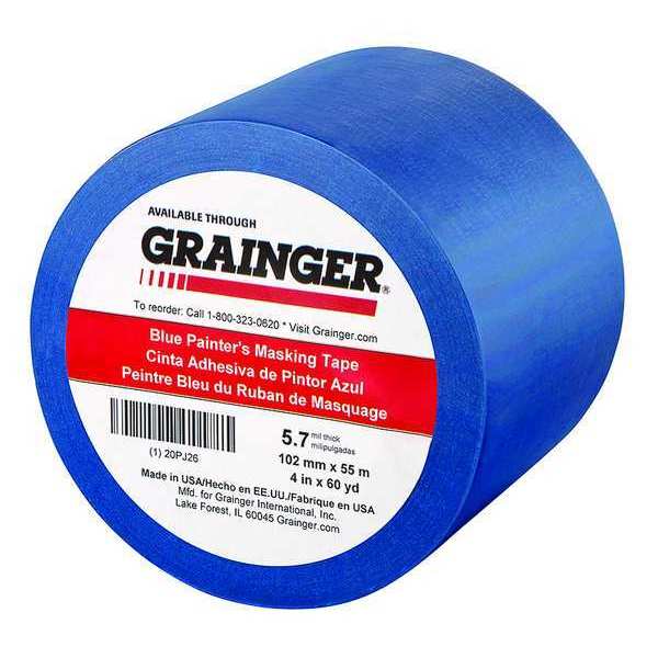 Painters Masking Tape, 60 yd.x4 in, Blue