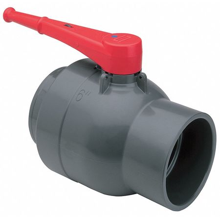 Compact Ball Valve,pvc,6 In,epdm (1 Unit