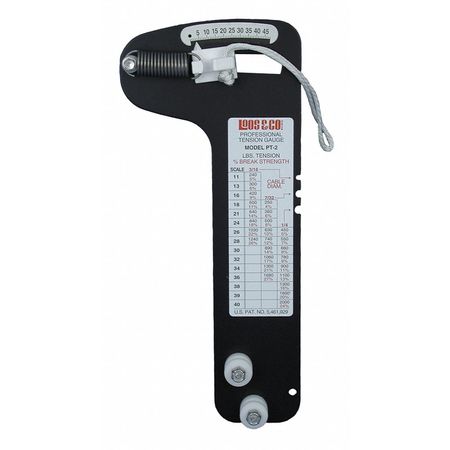 Tension Gauge,180 To 2000 Lb. (1 Units I