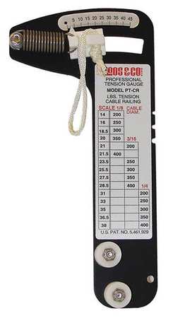 Cbl Railing Tension Gauge,200 To 400 Lb.