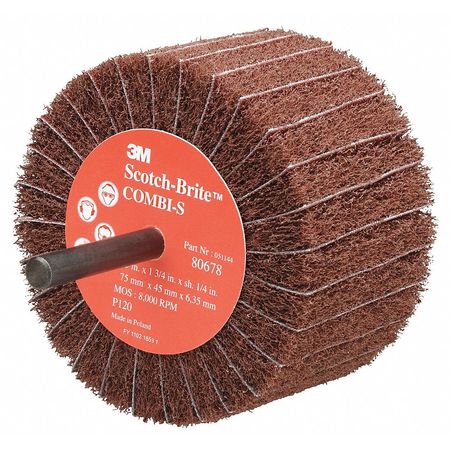 Flap Brush Wheel,3 In. (1 Units In Ea)