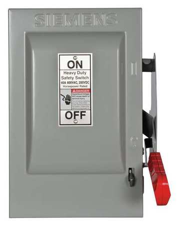 Safety Switch,600vac,3pst,60 Amps Ac (1