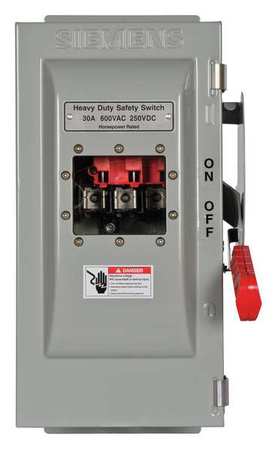 Safety Switch,600vac,3pst,30 Amps Ac (1