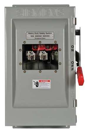 Safety Switch,600vac,3pst,60 Amps Ac (1