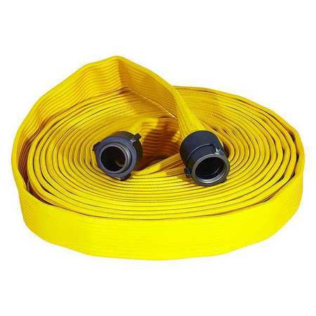 Fire Hose,25 Ft. L,yllw,4" Dia,storz Lug