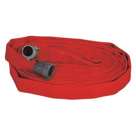 Fire Hose,100 Ft L,red,1" Dia,rocker Lug