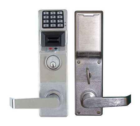 Electronic Lock,satin Chrome,12 Button (