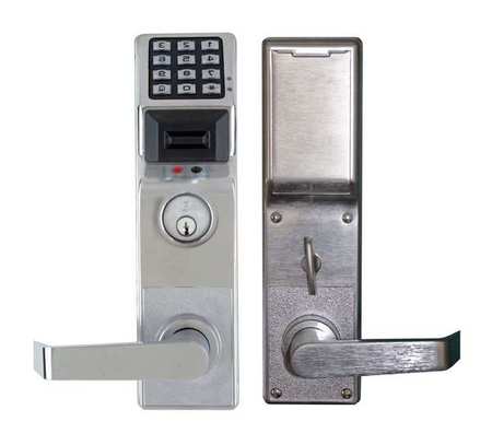 Electronic Lock,satin Chrome,12 Button (