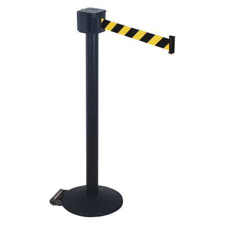 Barrier Post With Belt,40 In. H,30 Ft. L