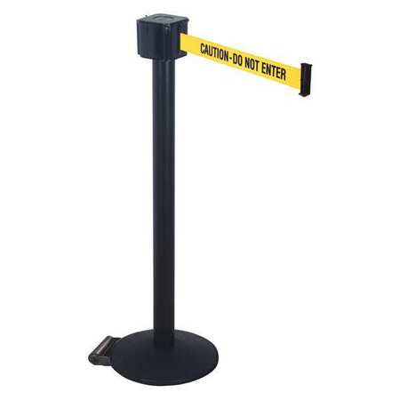 Barrier Post With Belt,40 In. H,30 Ft. L