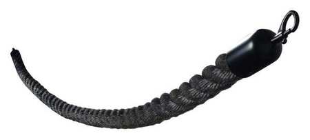 Barrier Rope,1-1/2 In X 6 Ft,black (1 Un