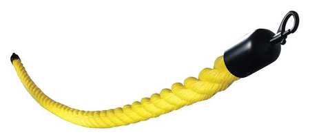 Barrier Rope,1-1/2 In X 6 Ft,yellow (1 U