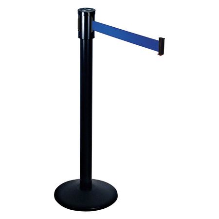 Barrier Post With Belt,40 In. H,sloped (