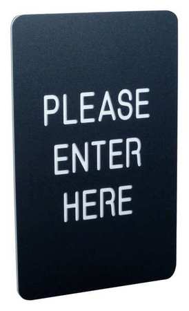 7x11 Sign- Please Enter Here (dbl Sided)