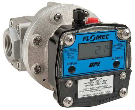 Flowmeter,oval Gear,990 Psi,1/2" (1 Unit