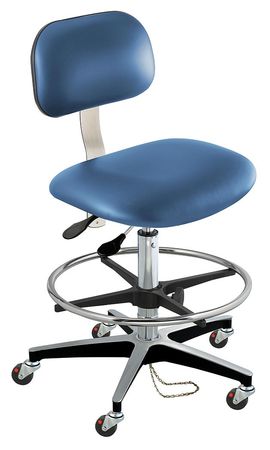 Chair,static Dissipative,vinyl,blue (1 U