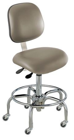 Ergo Chair,class 100 Clean,vinyl,gray (1