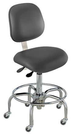 Ergo Chair,class 100 Clean,vinyl,black (