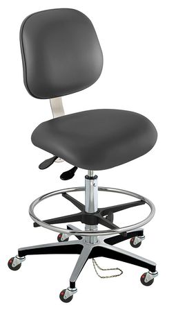 Ergo Chair,static Dissipative,vinyl,blk