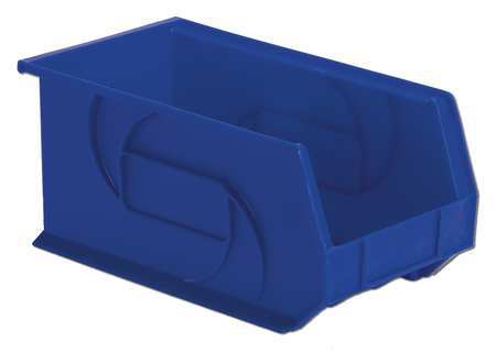 Hang/stack Bin,7hx8-1/4wx14-3/4d,blue (1