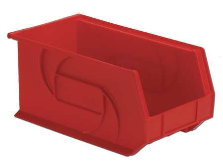 Hang/stack Bin,7hx8-1/4wx14-3/4d,red (1