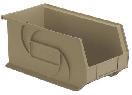 Hang/stack Bin,7hx8-1/4wx14-3/4d,stone (