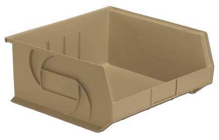 Hang/stack Bin,7hx16-1/2wx14-3/4d,stone