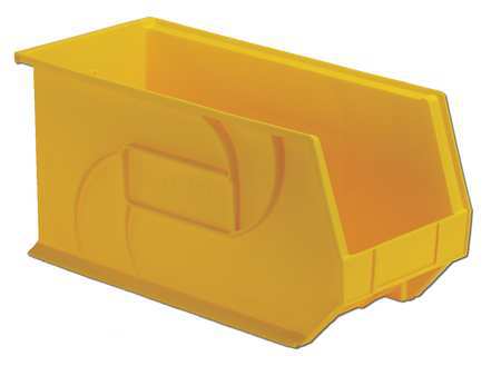 Hang/stack Bin,9hx8-1/4wx18d,yellow (1 U