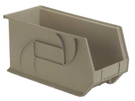 Hang/stack Bin,9hx8-1/4wx18d,stone (1 Un