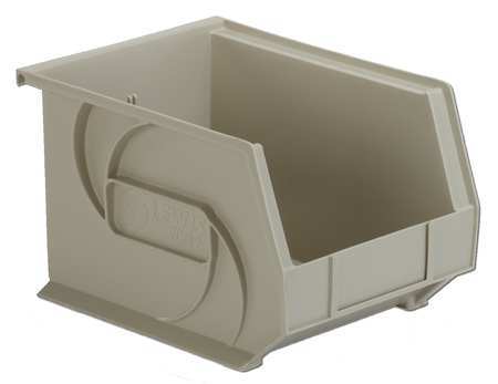 Hang/stack Bin,7hx8-1/4wx10-3/4d,stone (