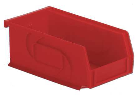 Hang/stack Bin,3hx4-1/8wx7-3/8d,red (1 U