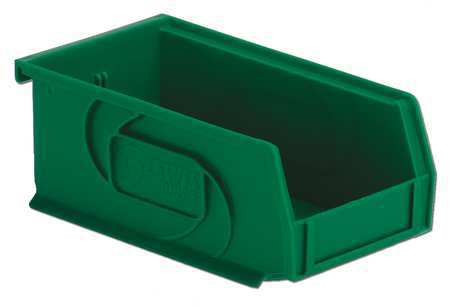 Hang/stack Bin,3hx4-1/8wx7-3/8d,green (1