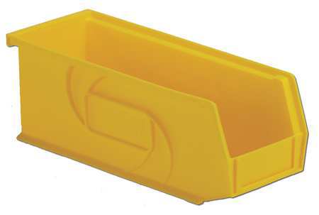 Hang/stack Bin,4hx4-1/8wx10-7/8d,yellow